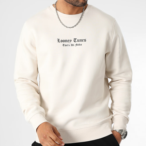 Sweat Crewneck Bugs Bunny Graff Beige