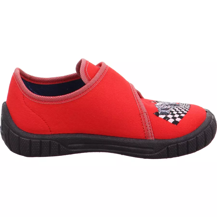 superfit Hausschuh Bill rotgrau (mittel)