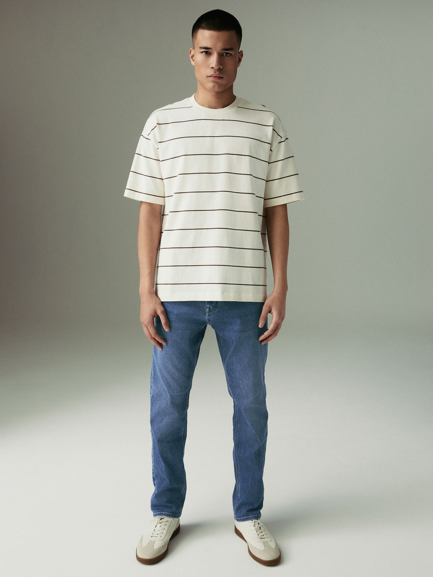Mediumblauw - Slim Fit - Motionflex jeans