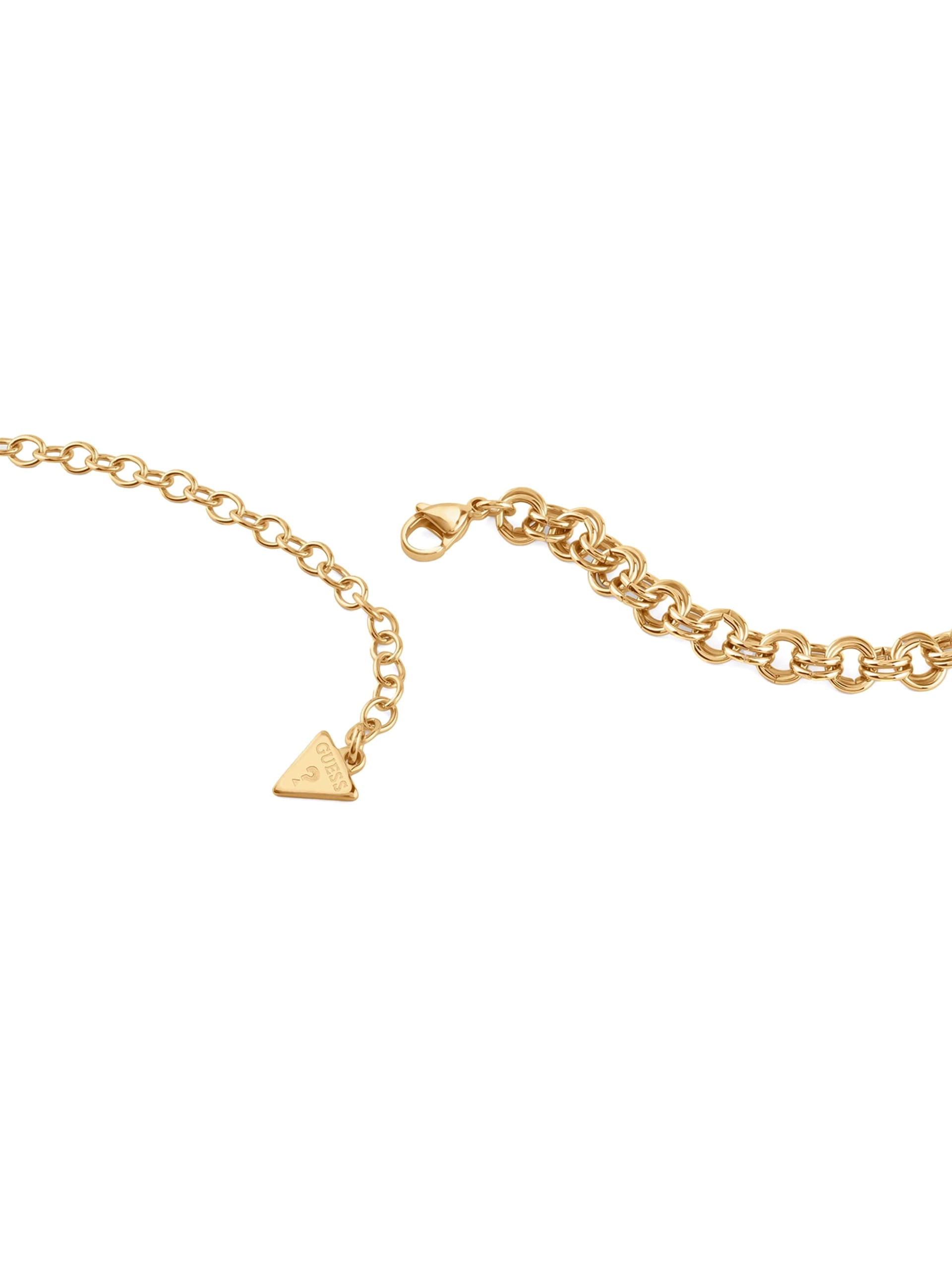 Colar com pingente de coração dourado