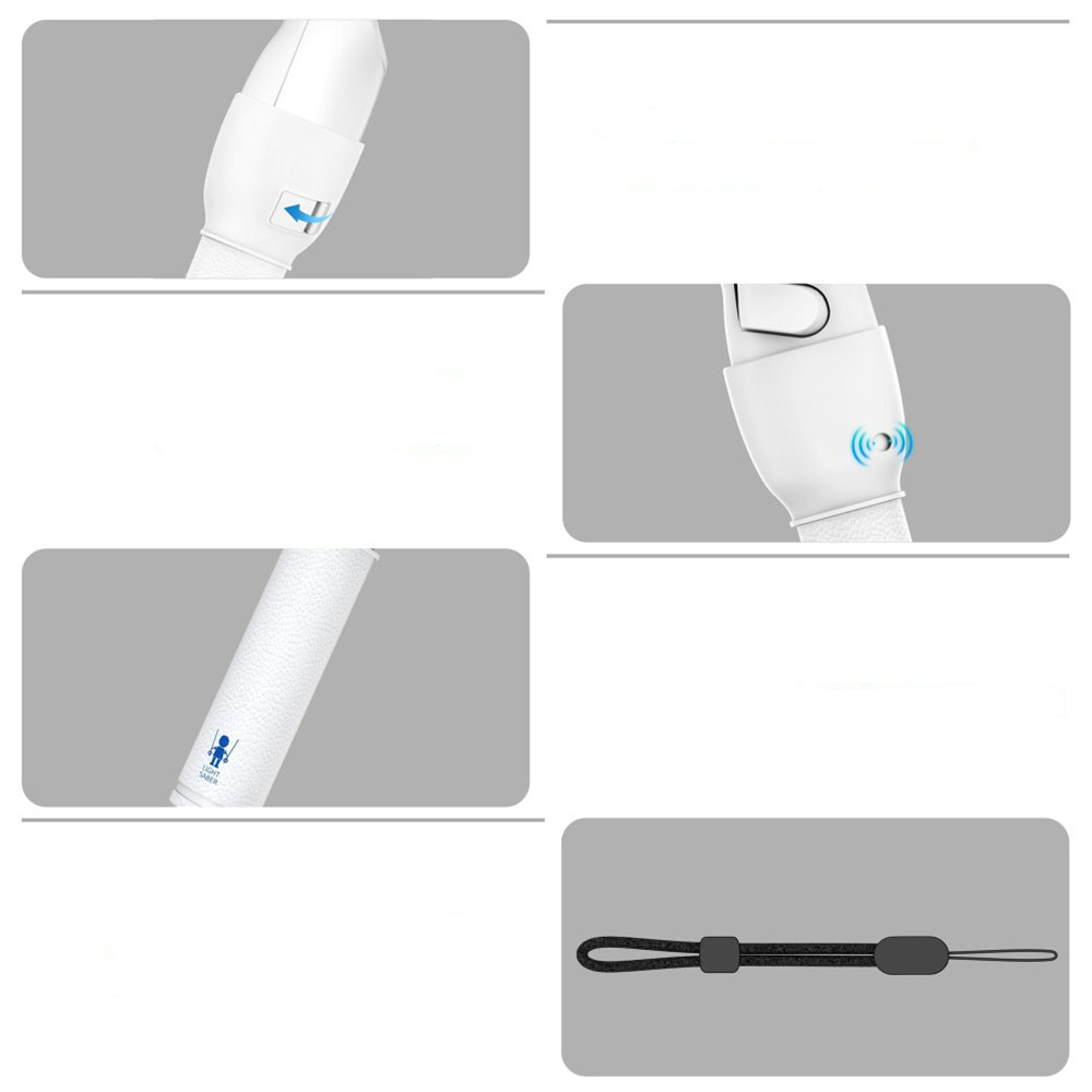 (2er Set) Meta Quest / Oculus Quest 2 Controller Silikon Grip verstellbare Griffverlängerung - Weiss