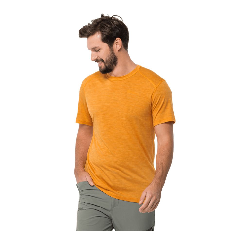Jack Wolfskin KAMMWEG - Tee-shirt Homme orange pop
