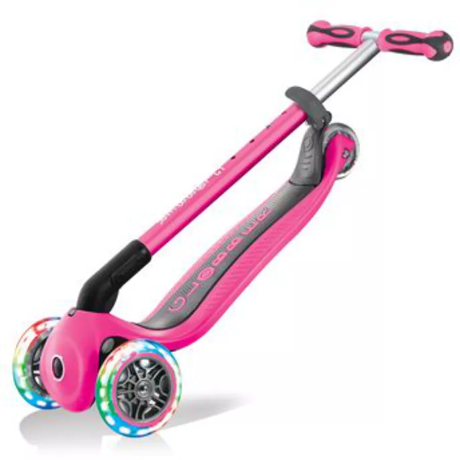 GLOBBER GO-UP DELUXE LIGHTS pink, mit Leuchtrollen