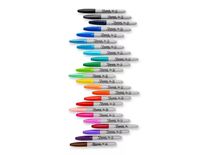 Sharpie Permanent-Marker 0.9 mm Schwarz Leuchtende Marker für jeden Untergrund