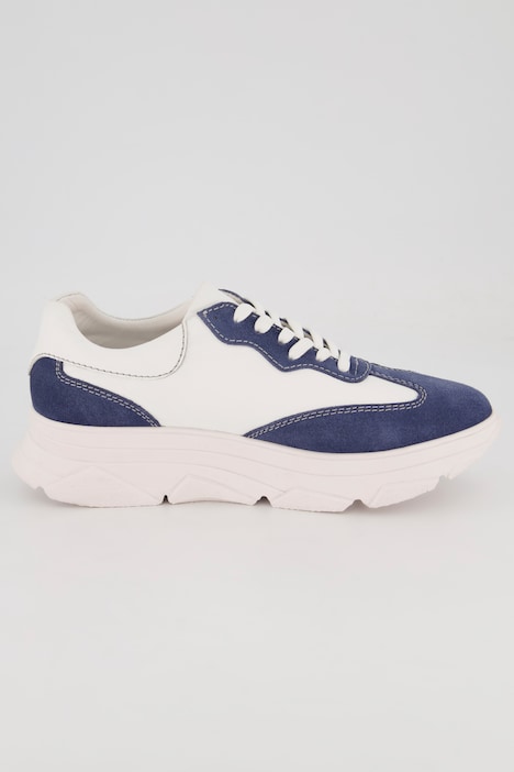 Leder-Sneaker, Chunky-Sohle, Weite H