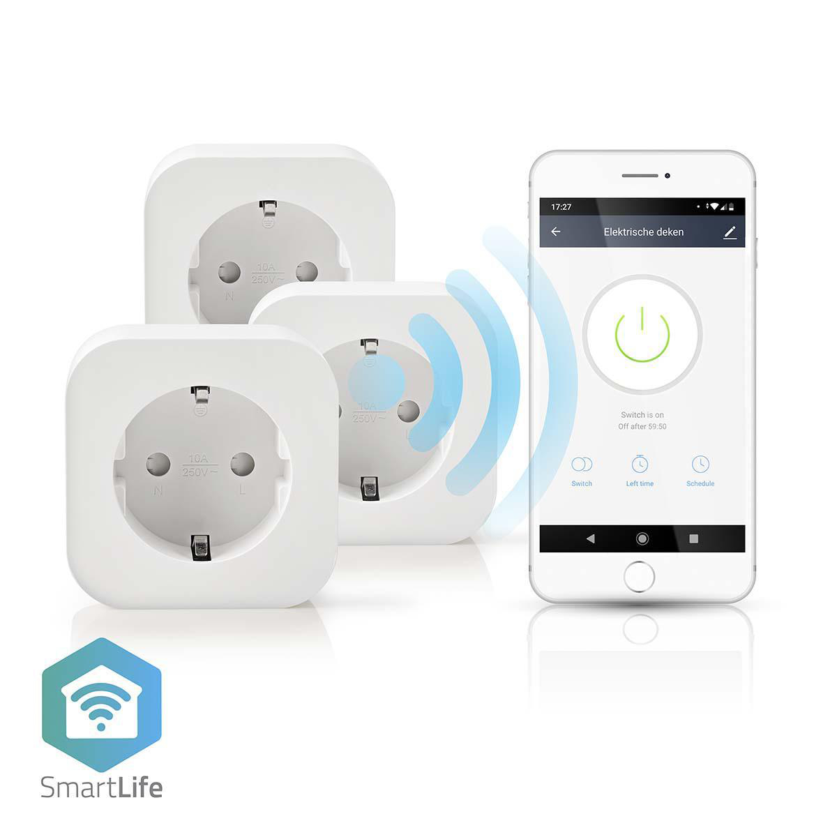 NEDIS Prise intelligente SmartLife - Blanc