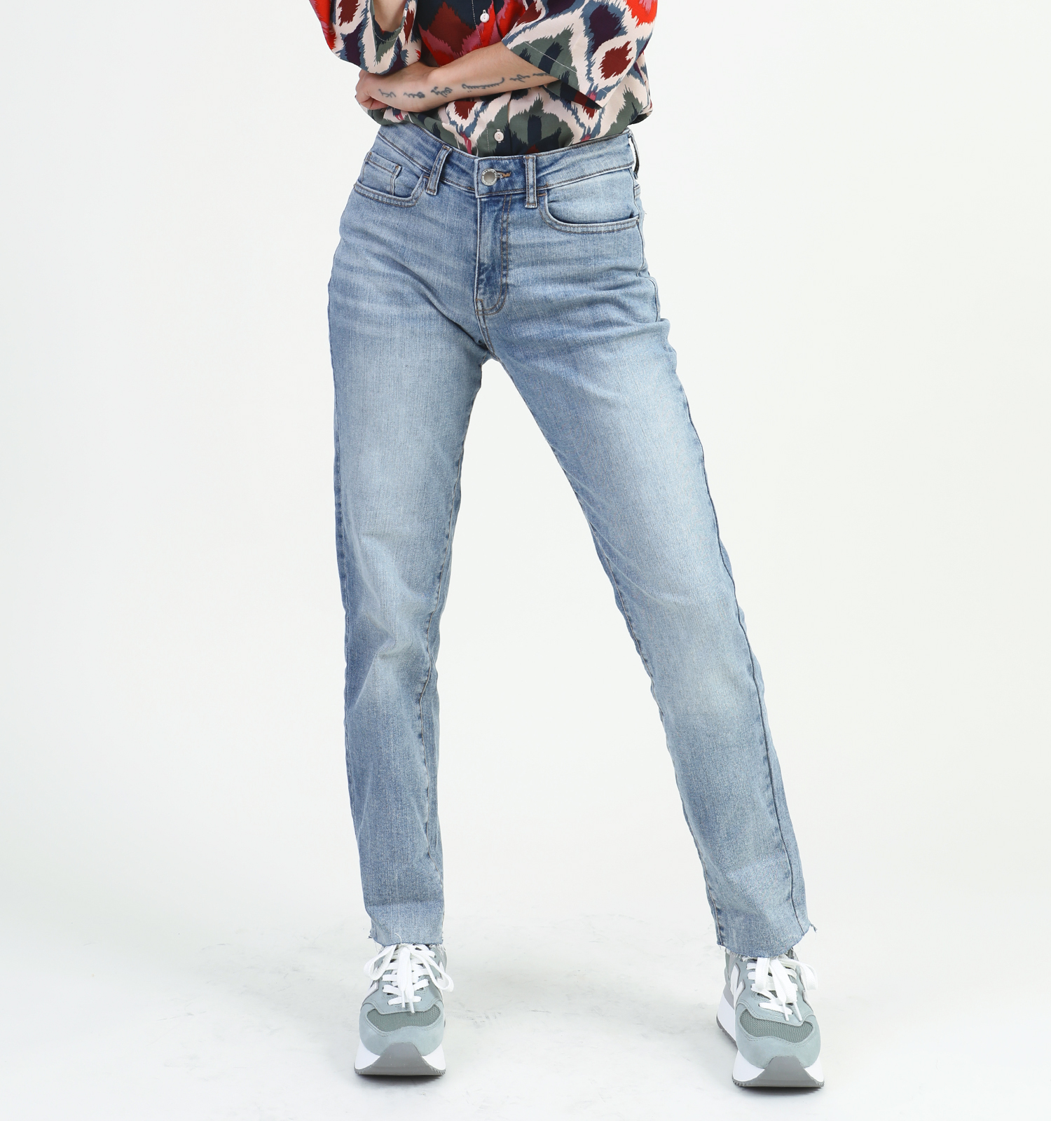 Straight leg jeans blauw L30