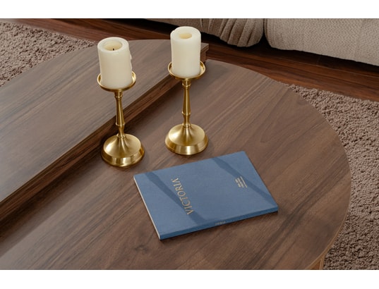 CONCEPT1 - Table basse Orion noyer 90 x 60 x h30cm