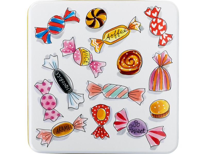 Blik Vierkant Cozy Days Favorite candy