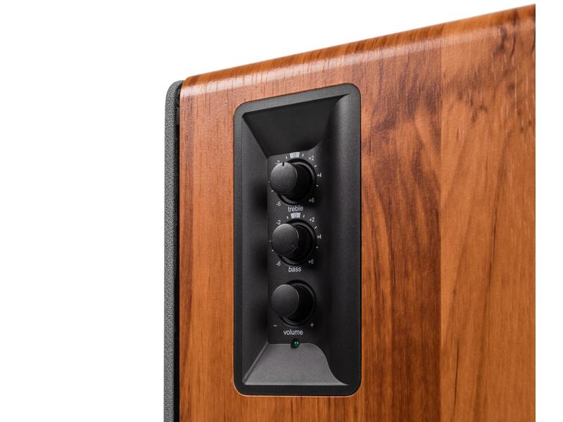 Edifier Regallautsprecher Paar R1280T Braun Aktive 2.0 Regallautsprecher mit 2x Cinch-Eingängen
