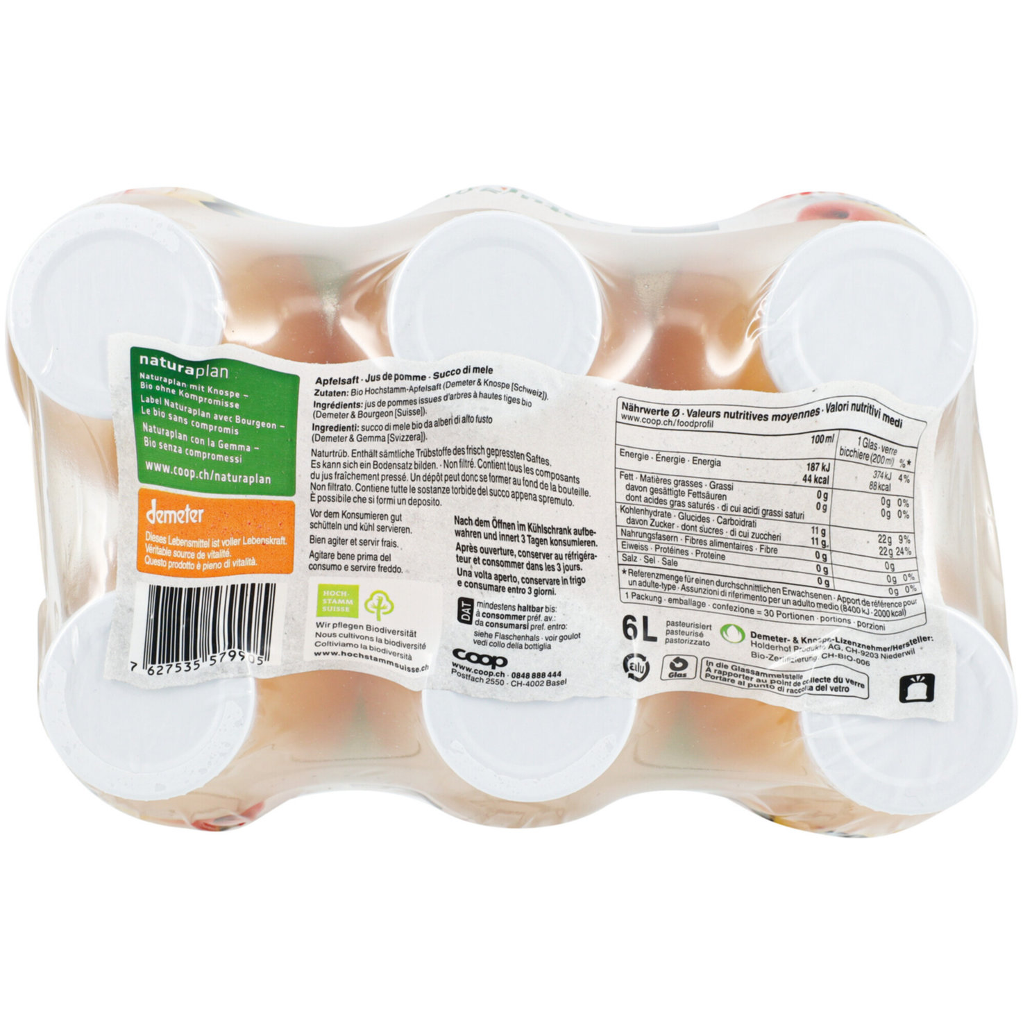 Naturaplan Demeter Bio Apfelsaft 6x1l