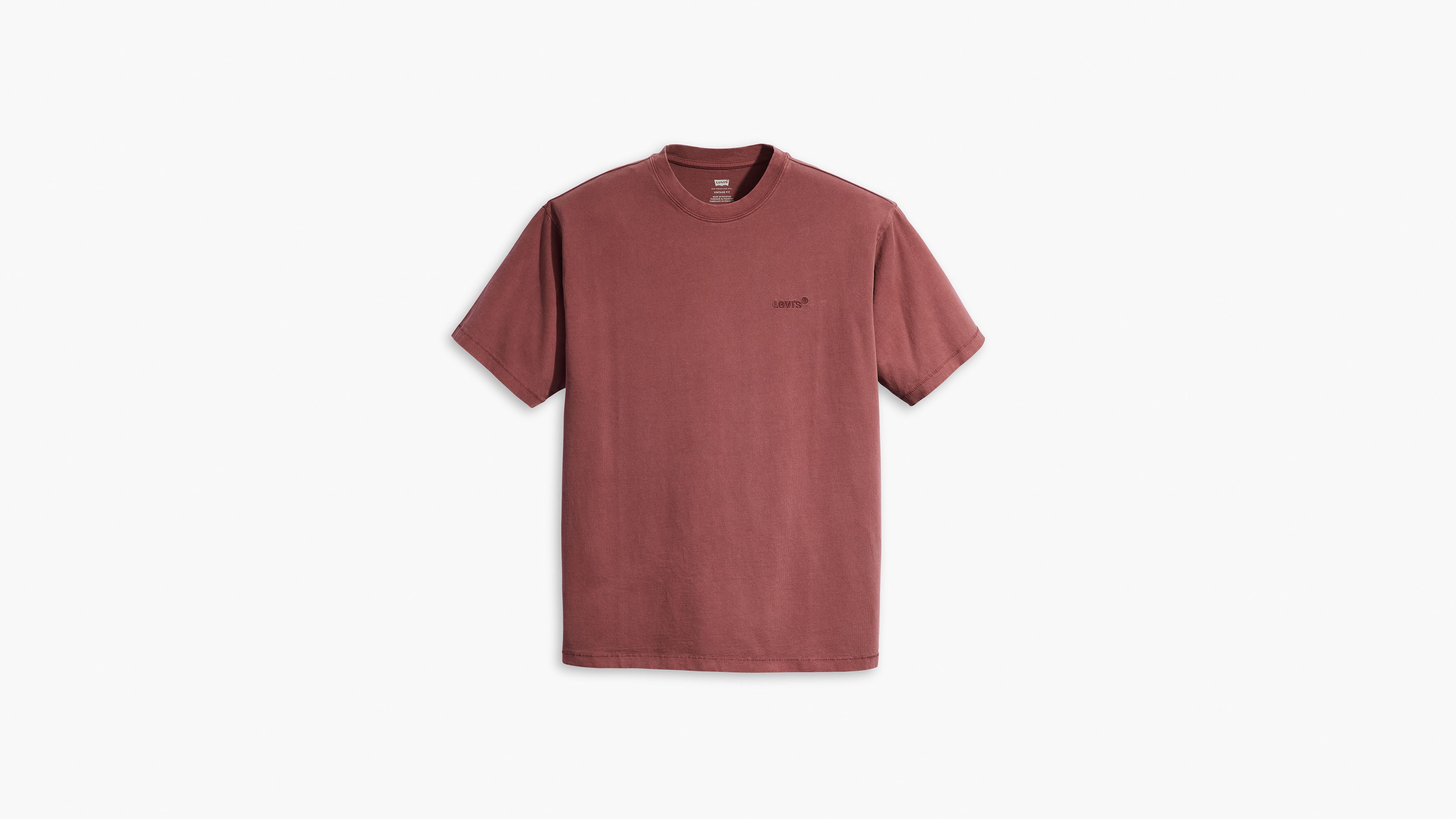 Levi's® t-shirt vintage Red Tab™ - Red Mahogany Garment Dye Red Mahogany - Bleu