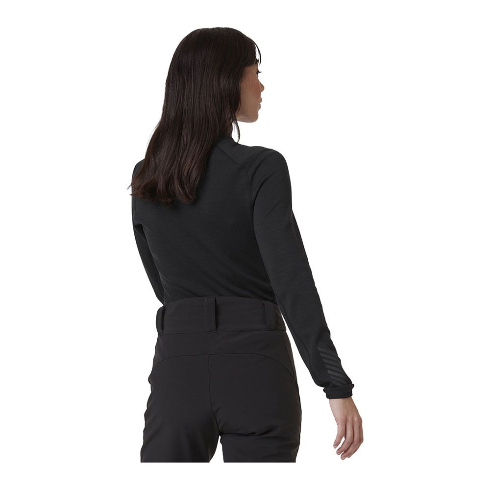 Helly Hansen W LIFA MERINO MIDWEIGHT 1/2 ZIP - Sous-couche Femme black