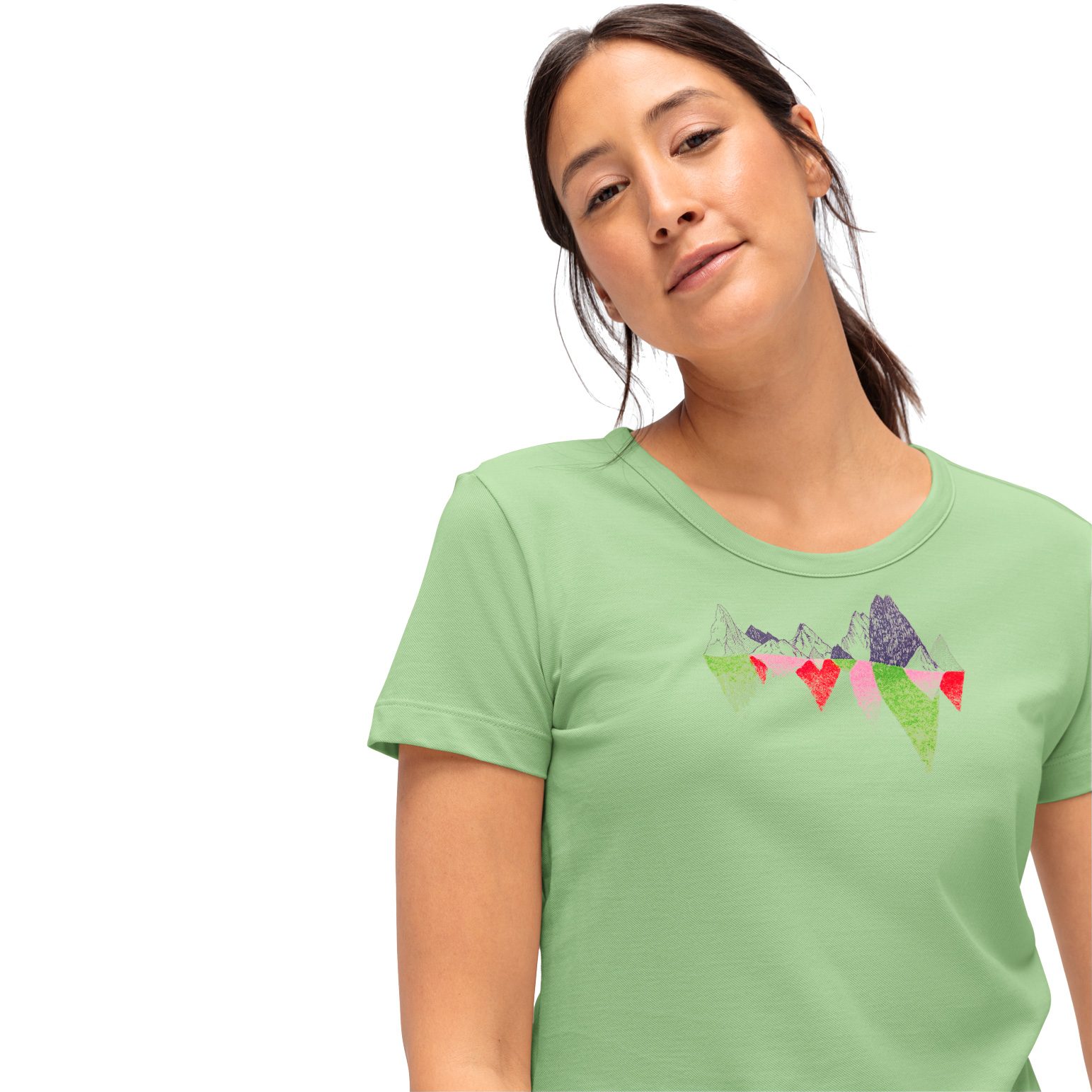 Maier Sports Tilia T-Shirt Damen branch brook green