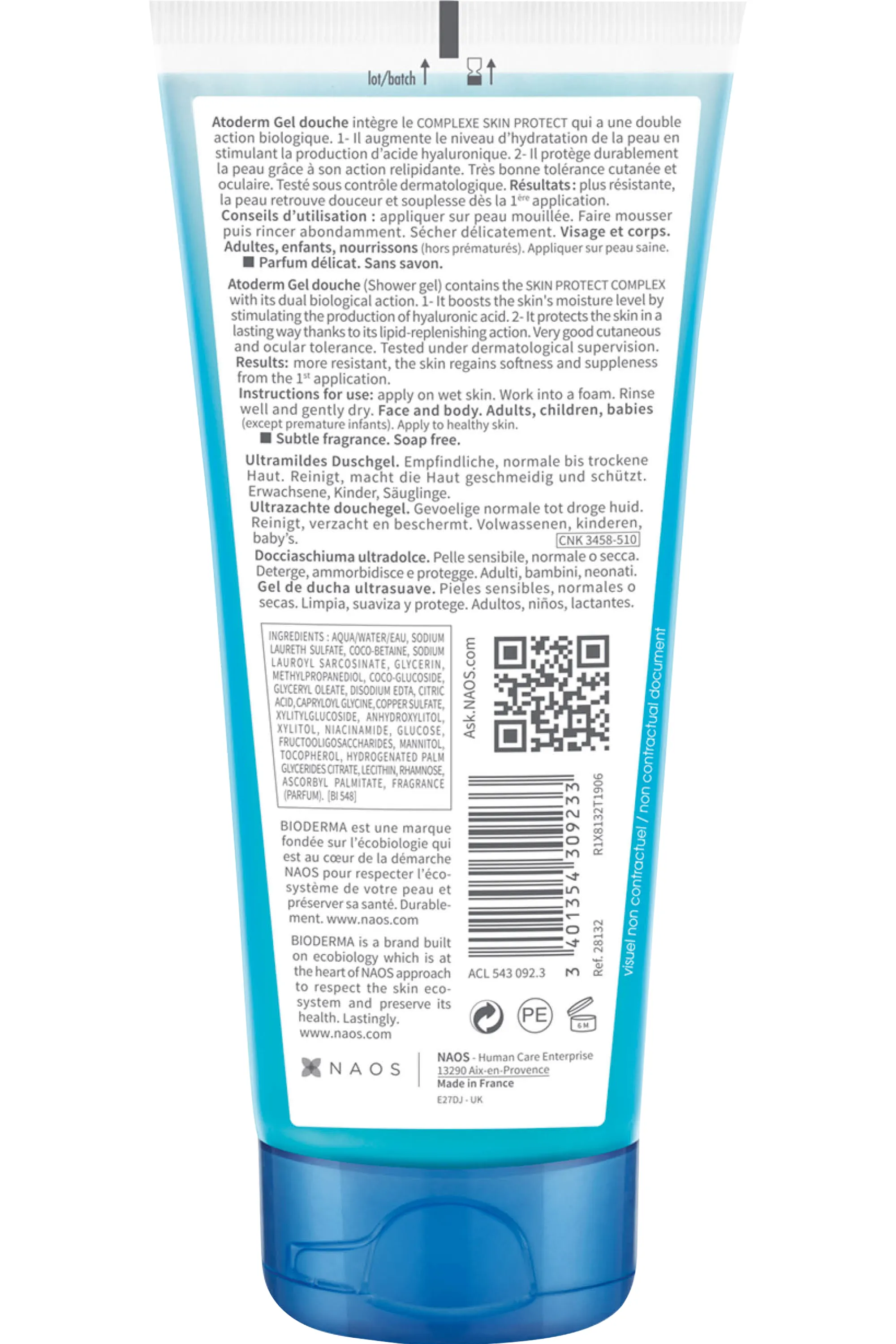 Bioderma Gel douche Atoderm-100 ml
