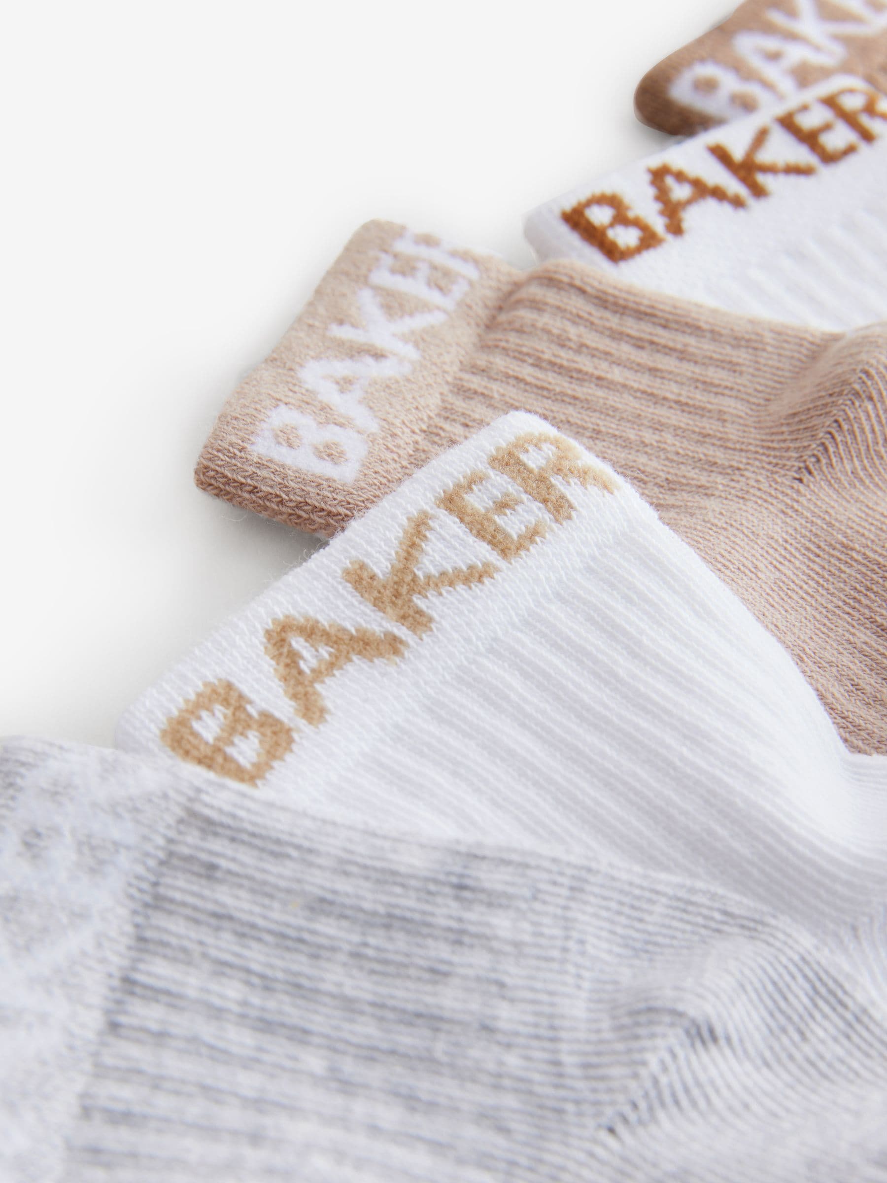 Neutraal - Baker by Ted Baker babysokken verpakking van 5