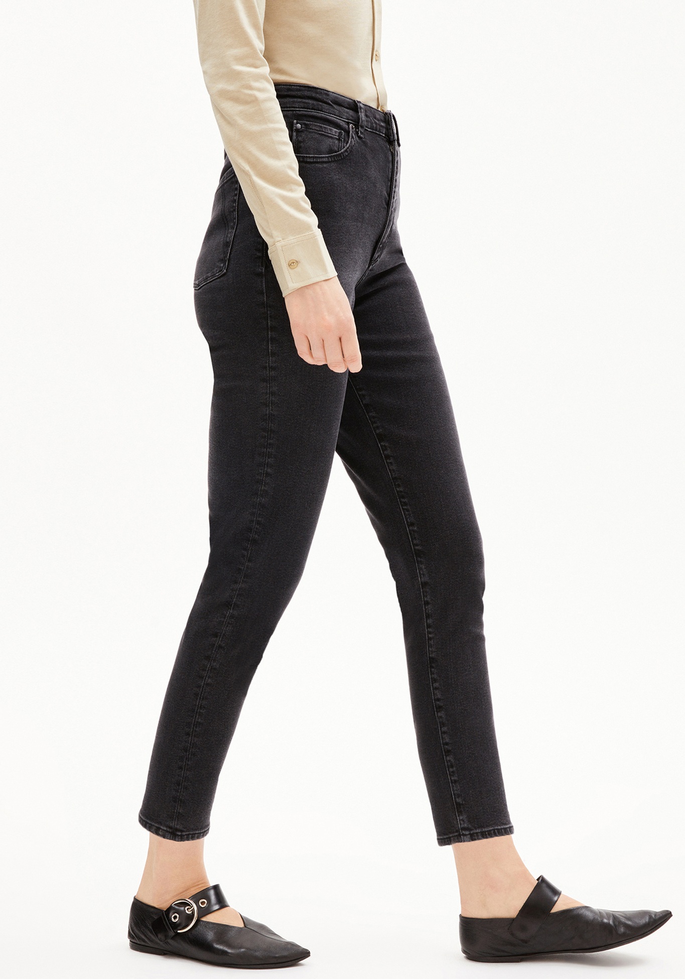 Armedangels Damen-Jeans Mairaa Ebony