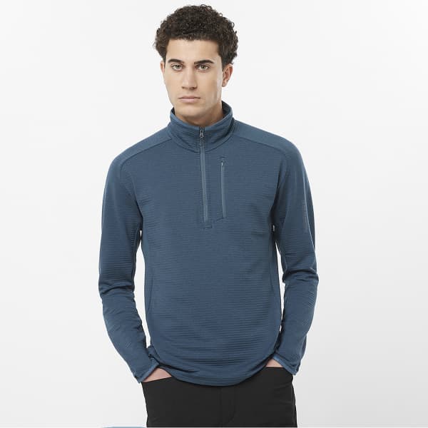 Sweat polaire SALOMON ESSENTIAL LIGHTWARM HZ MIDNIGHT NAVY