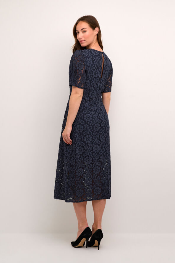 Cream CREbana Dress Total eclipse
