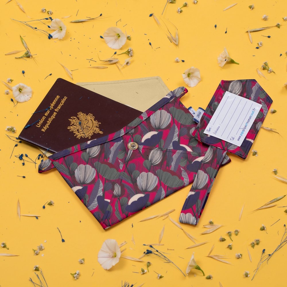 Petite Pochette Enveloppe Pavot Fuchsia