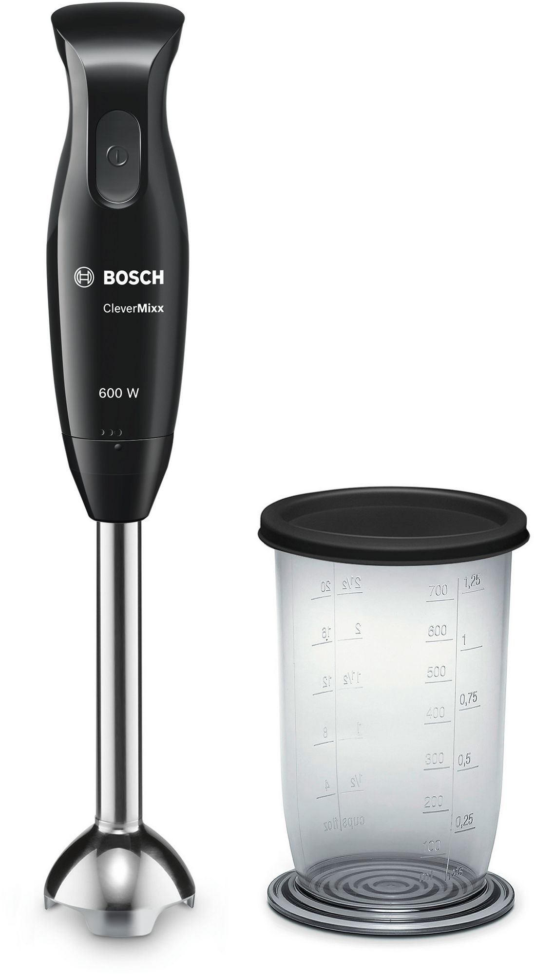 Batedeira manual CleverMixx 600W, preta/antracite MSM2610B