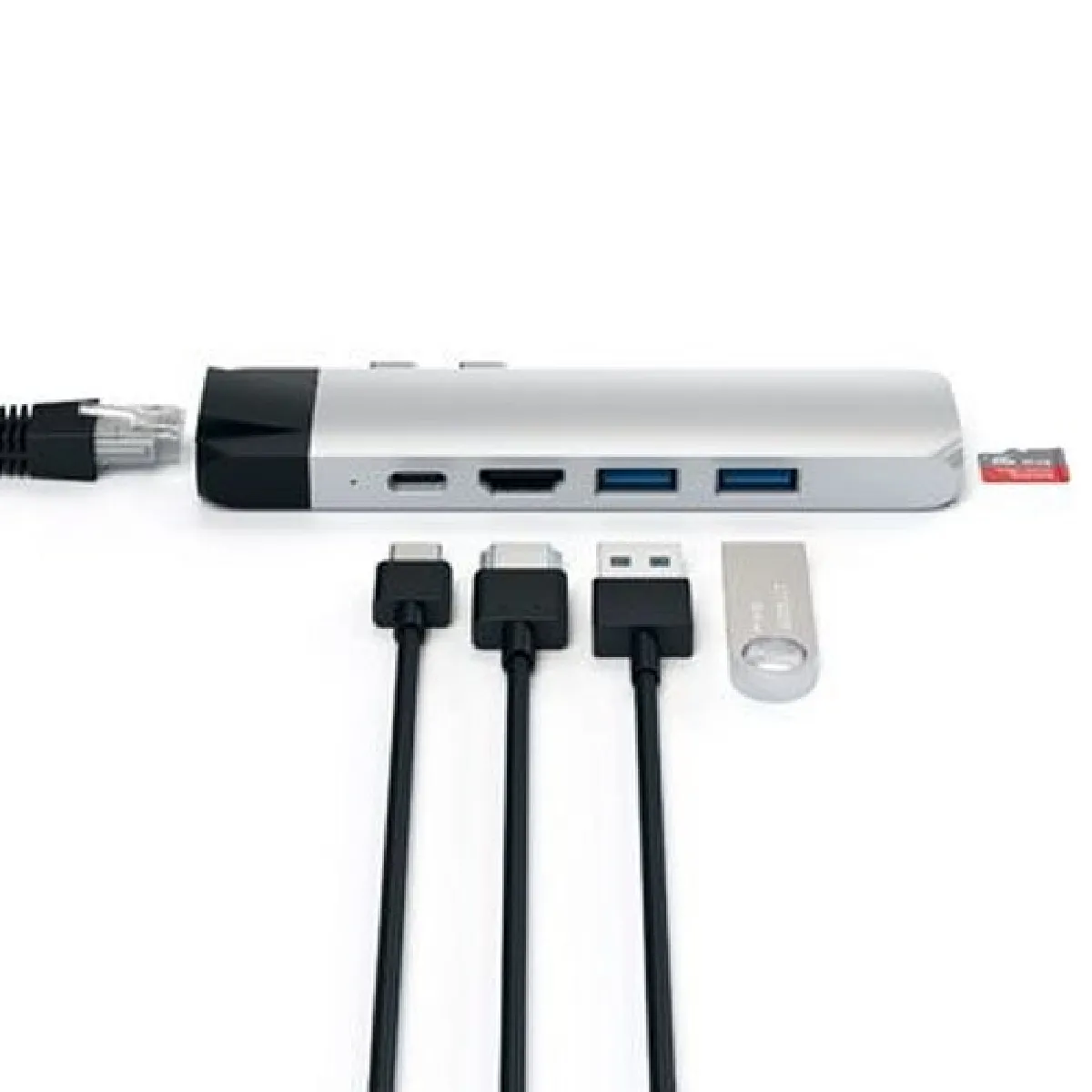 Satechi Hub Double USB-C Pro Argent