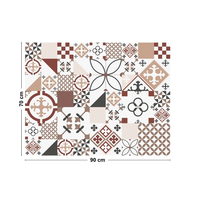 Crédence cuisine Fond de hotte ALU : L 90cm x H 70cm - CIMENT STYLE TO