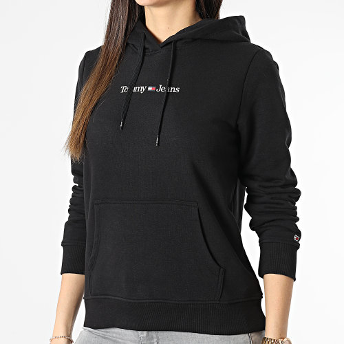 Sweat Capuche Femme Serif Linear 5649 Noir