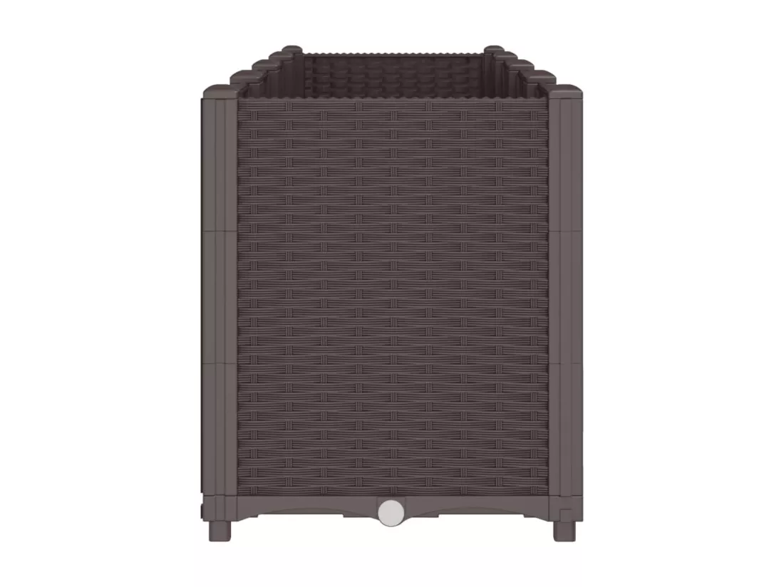 Jardinière bac lit surélevé marron 160 x 40 x 53 cm 02_0037461