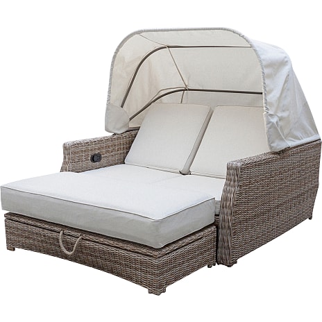 Vila Gotland loungeseng med pumpe - natur