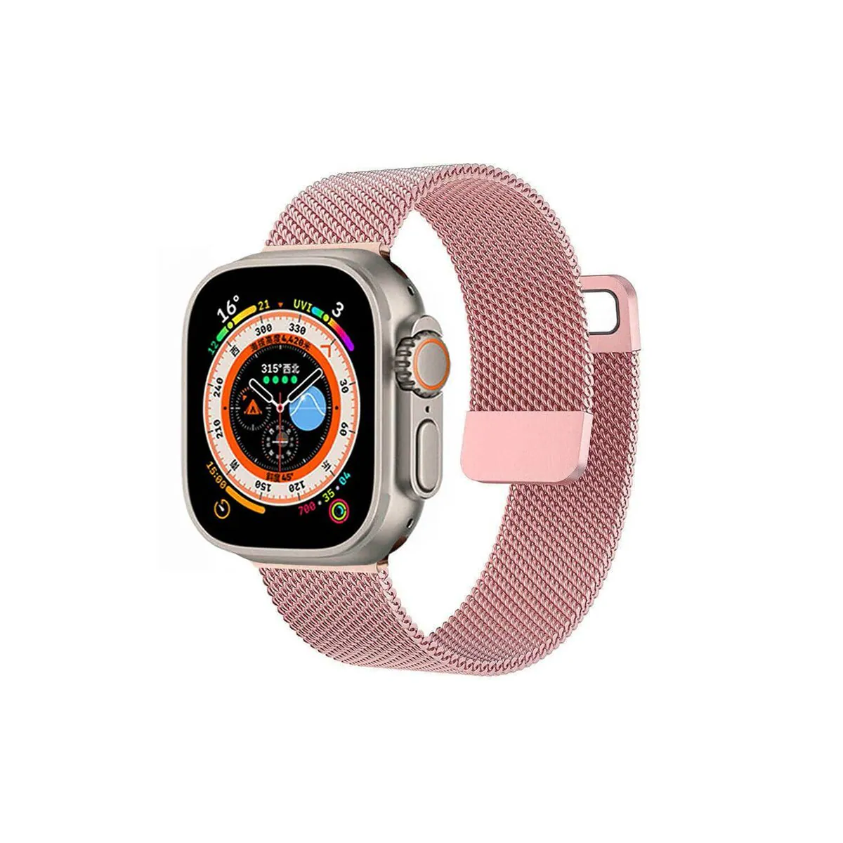 Milanese klokkerem Apple Watch Ultra 2 (49mm) - Rosa