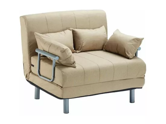 Fauteuil convertible robuste en tissu lit convertible SALINGER
