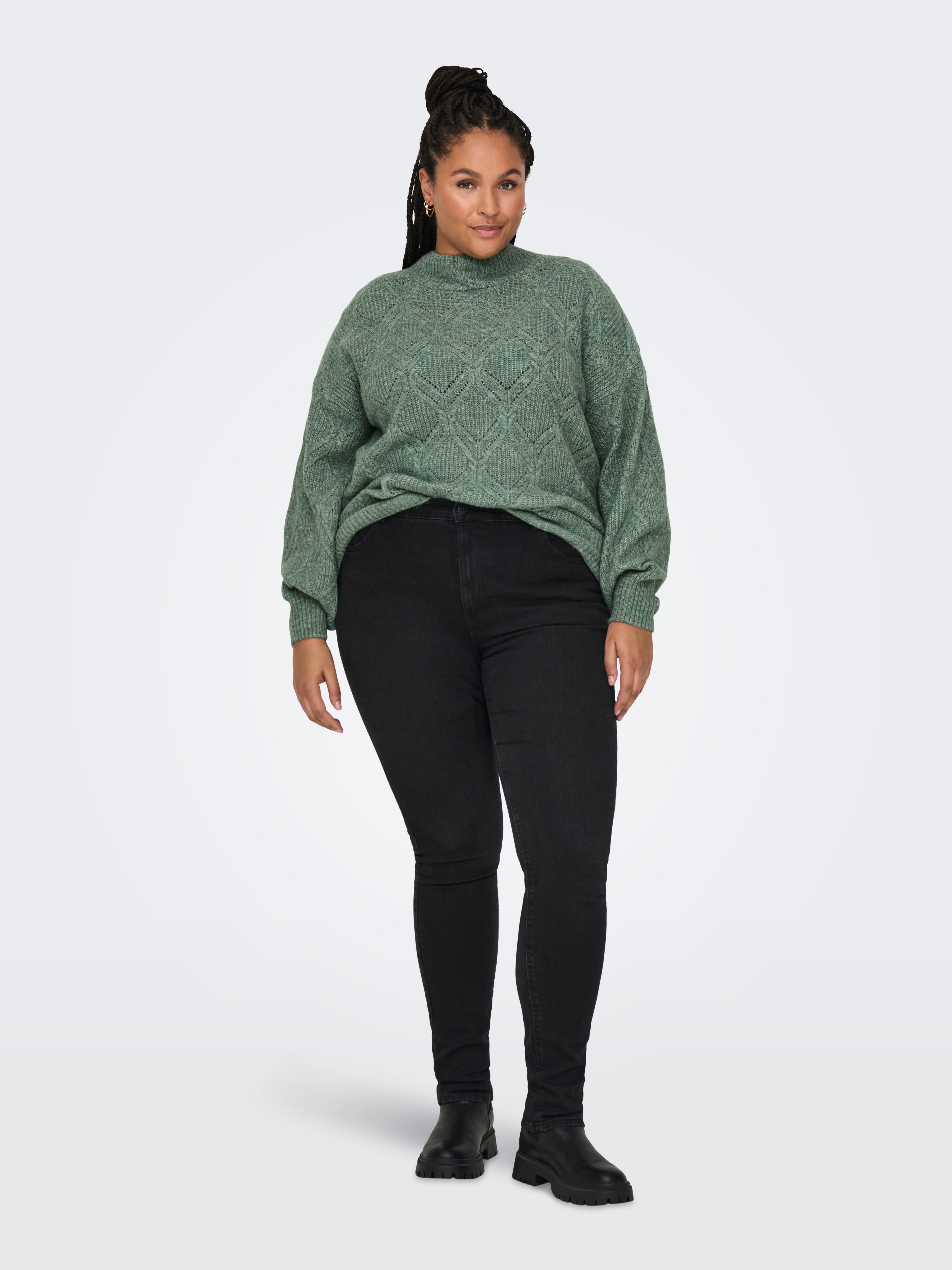 CARLITA Strickpullover Hedge Green