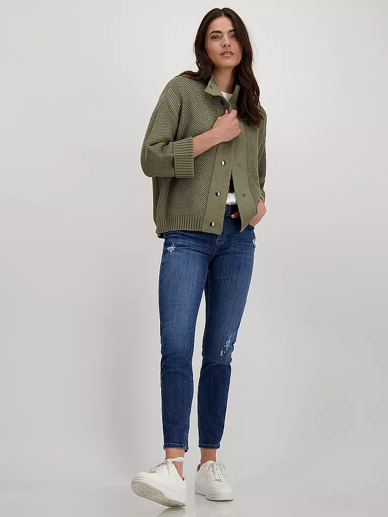 MONARI Strickjacke grün