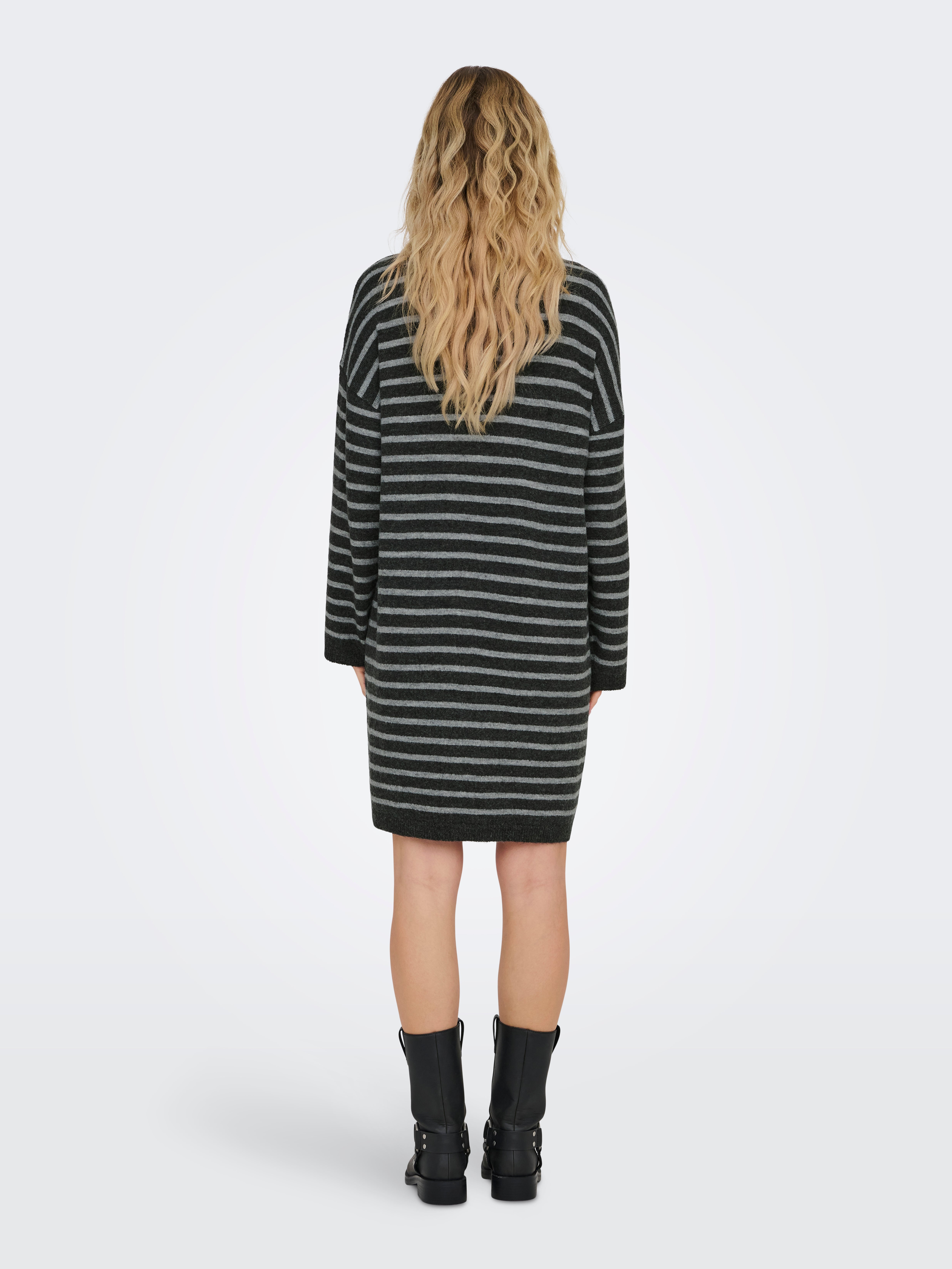 ONLTALIO Midikleid Dark Grey Melange