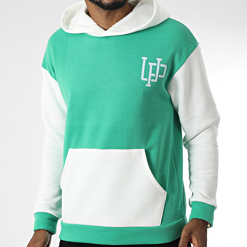 Sweat Capuche UY941 Vert Blanc