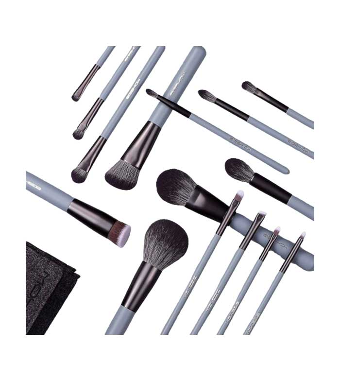 Eigshow - Set 15 pincéis de maquiagem Jade Series - Agate Grey