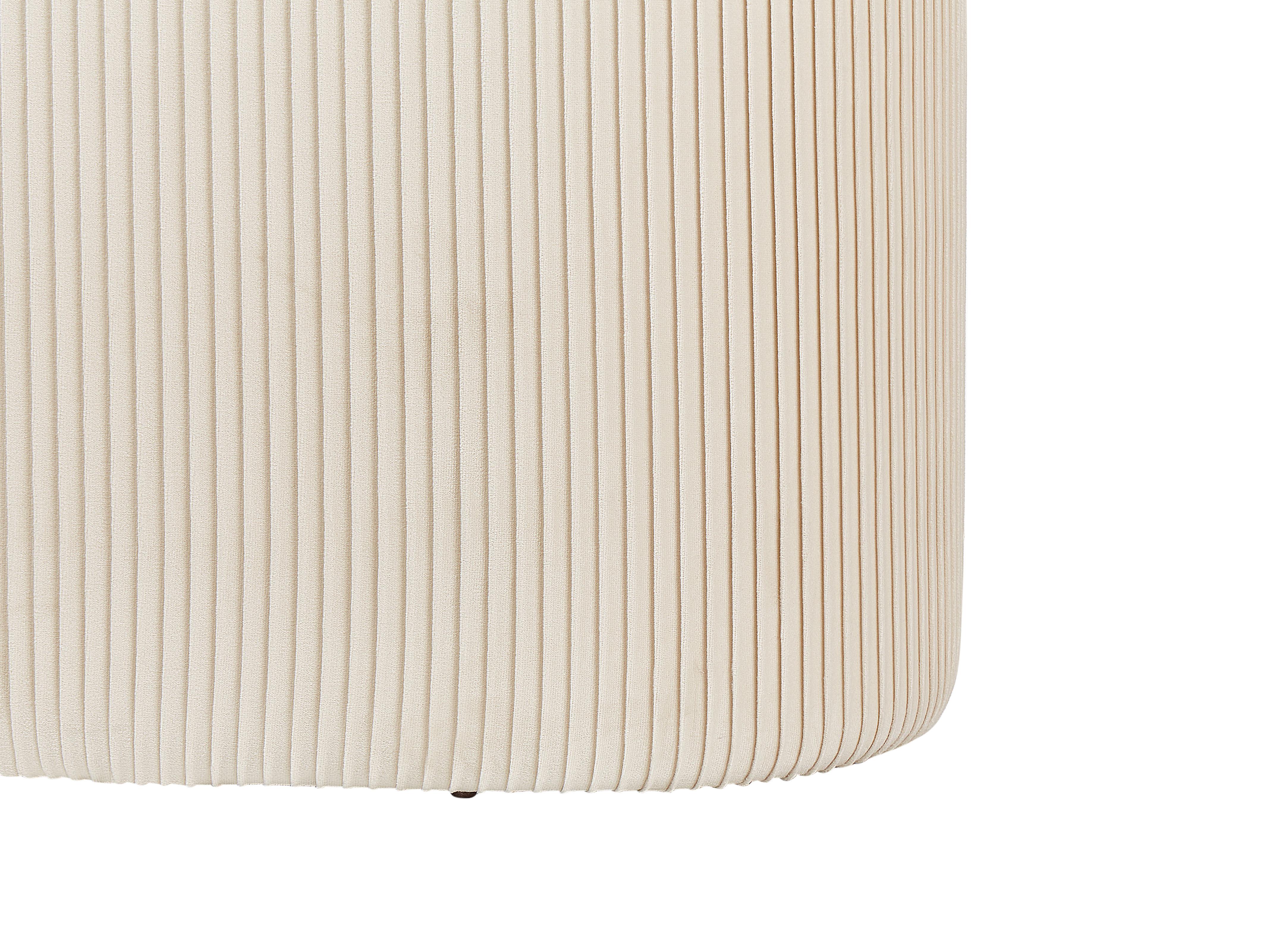 Poef met opbergruimte RICHLAND Fluweel Lichtbeige