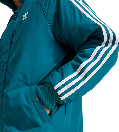 adidas Originals Steppjacke - Erdöl m. Weiß