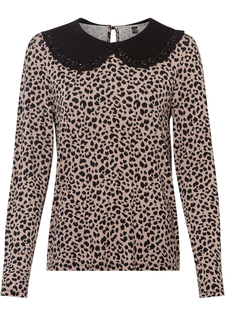 T-shirt léopard avec col