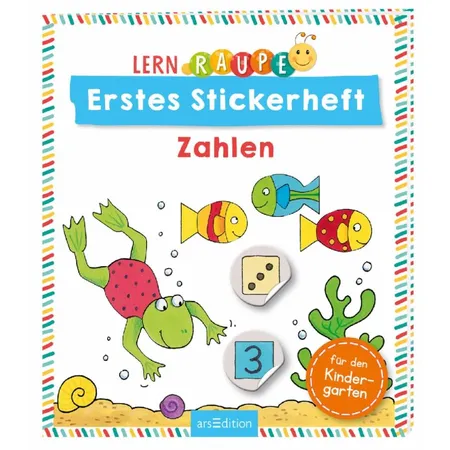 ars Edition Lernraupe – Erstes Stickerheft – Zahlen