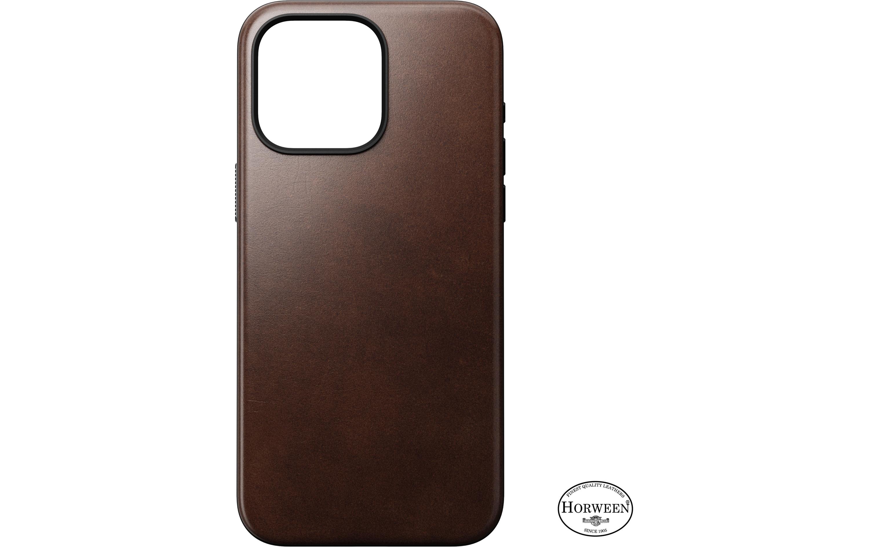 Back Cover Modern Leather Horween iPhone 15 Pro MaxModerne Schutzhülle aus Horween Leder für das Apple iPhone 15 Pro Max