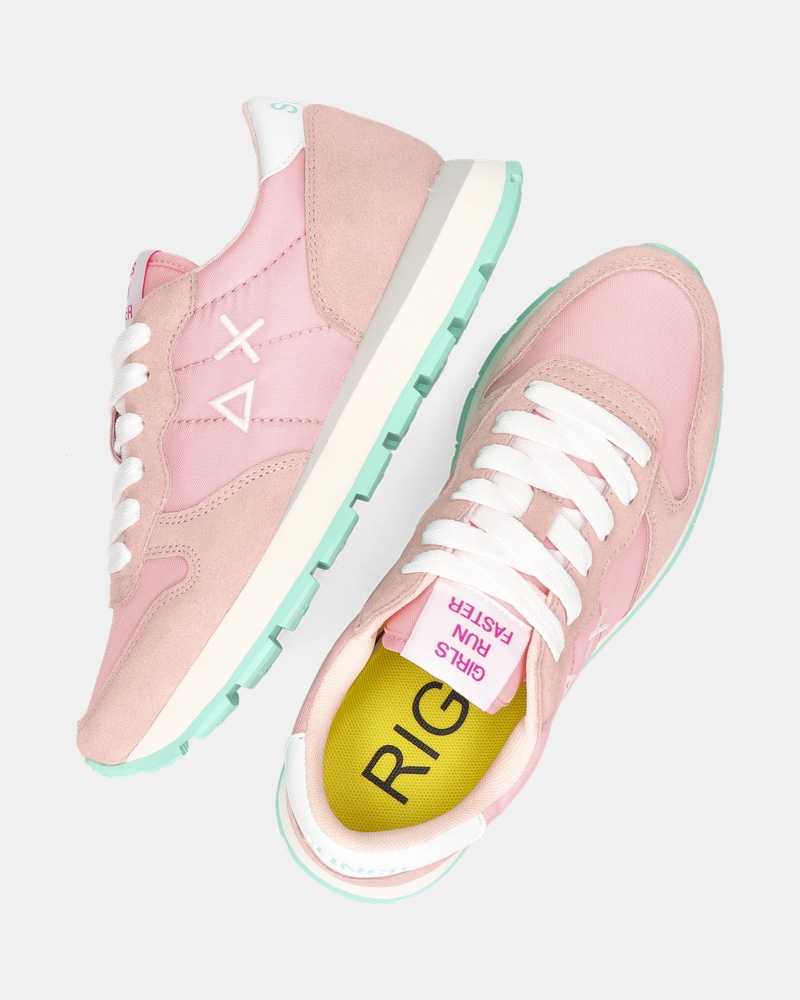 Sun 68 Ally Solid Nylon Lage sneakers  - roze
