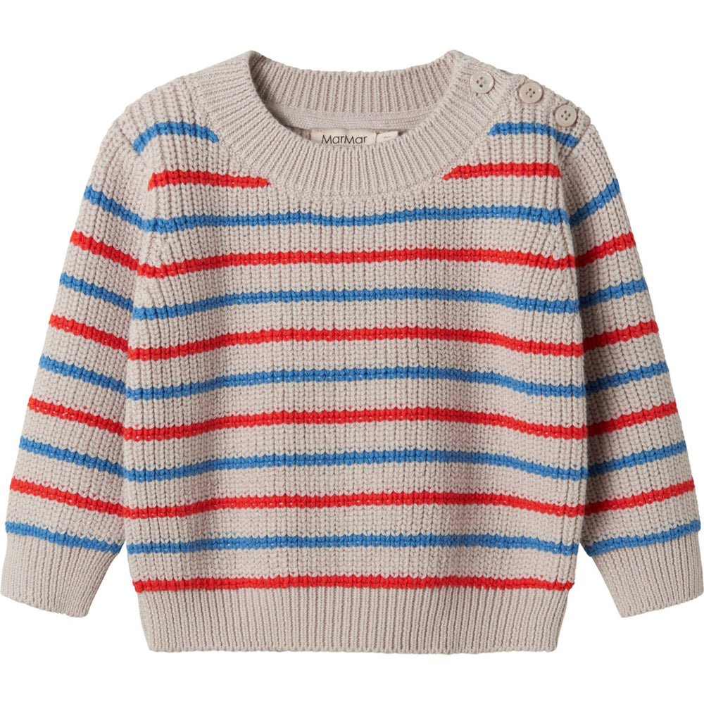 Køb MarMar Cotton Knit EA Stripe Tomato Mix Stripe Teno B Strikket Bluse