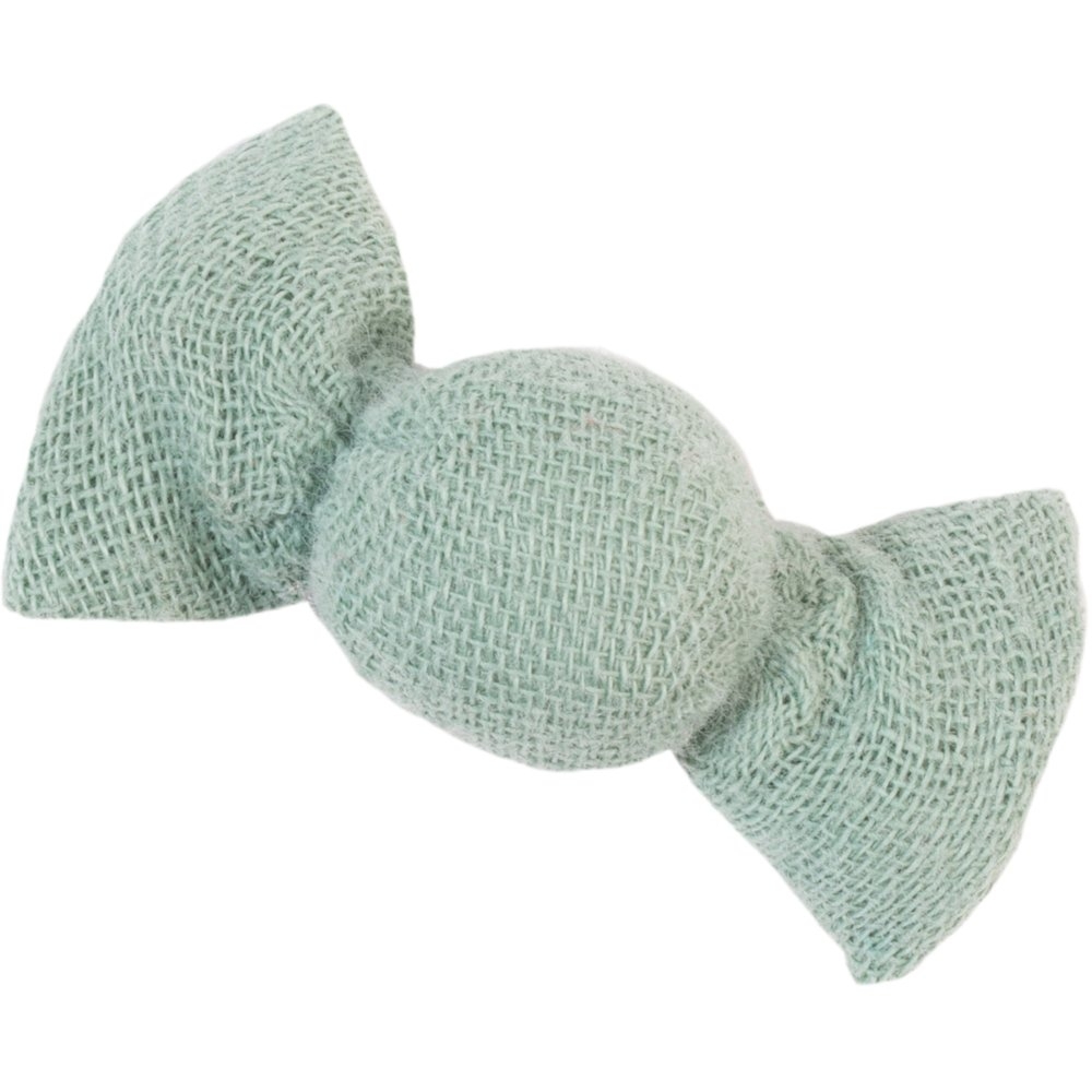 Petite Barrette Mini Bonbon Gaze Vert Sauge