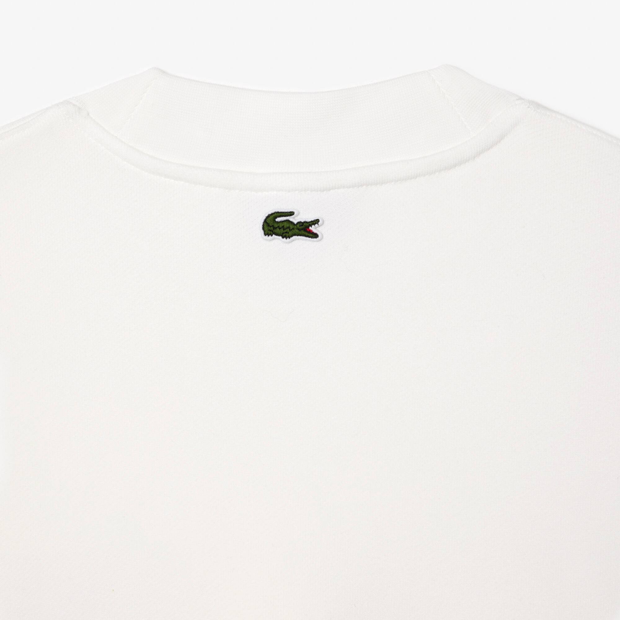 Extraweites Sweatshirt aus Baumwolle mit Stickerei Sweatshirts - Weiss - Lacoste - Herren