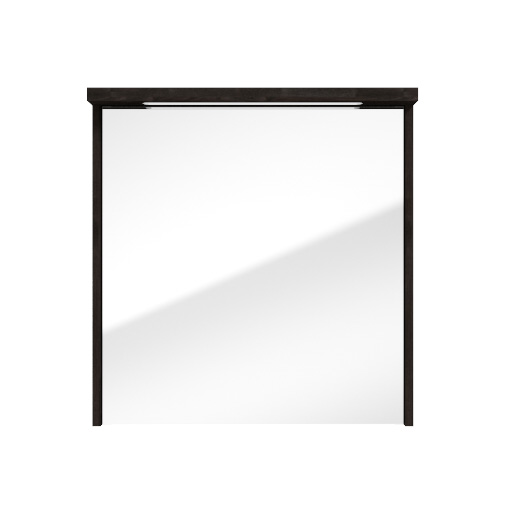 Fontana Grado spiegelkast met verlichting 60cm 1 deur kasteel bruin