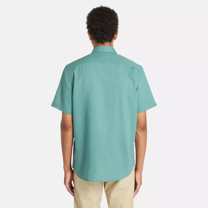 Chemise Lovell pour homme en bleu sarcelle