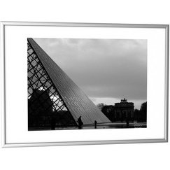 Cadre photo en aluminium, argent