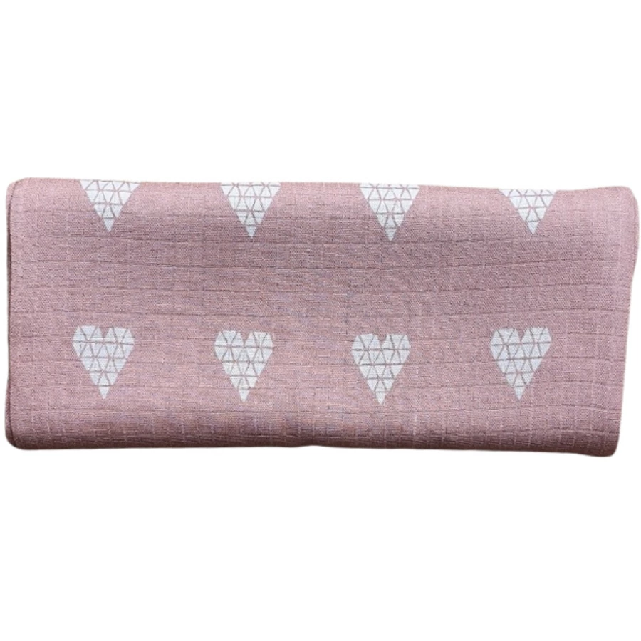 Pink No More 2er pack Mull-Pucktücher weiß-hellrosa